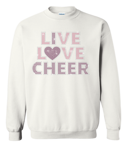 I Love Cheer Sweatshirt Youth