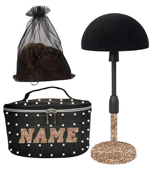 Wig Storage & Stand Set (Custom Name)