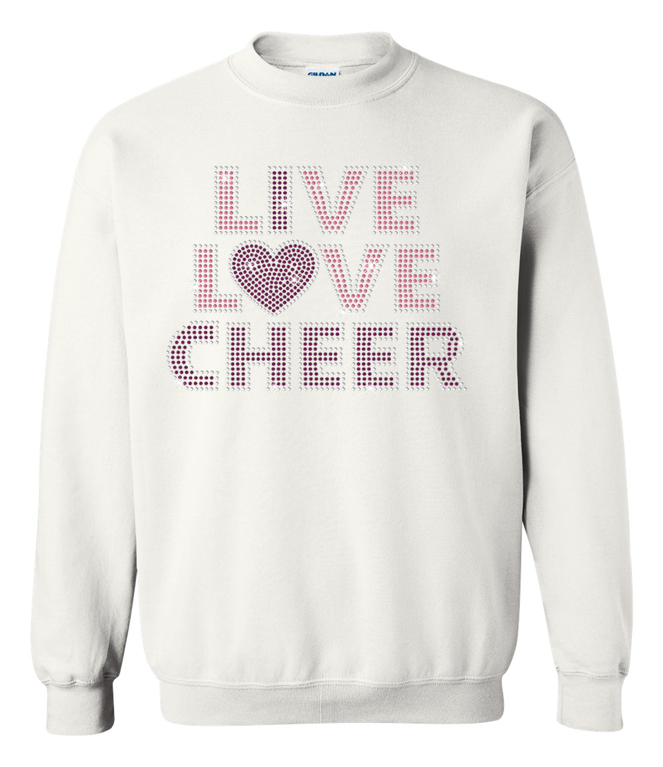 I Love Cheer Sweatshirt Youth
