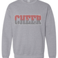 Cheer Ombre Sweatshirt Youth (Custom Name)