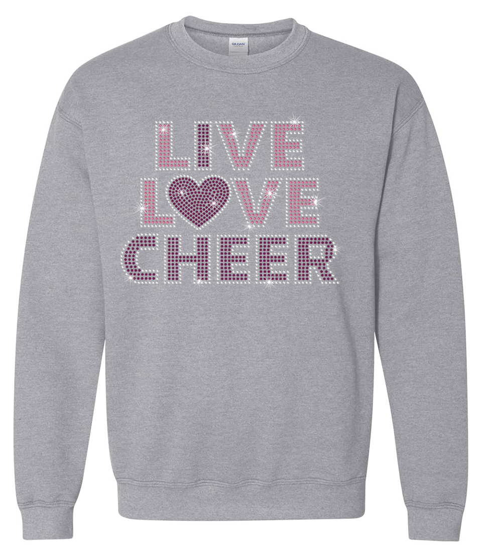 I Love Cheer Sweatshirt Youth
