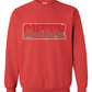 Cheer Ombre Sweatshirt Youth (Custom Name)