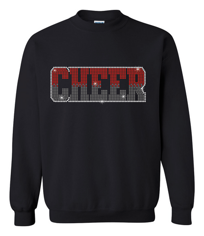 Cheer Ombre Sweatshirt Youth (Custom Name)