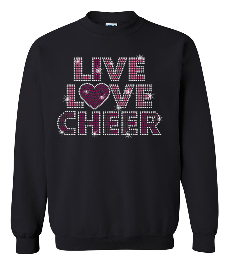 I Love Cheer Sweatshirt Youth