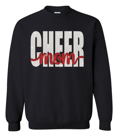 Cheer MOM With Childs Name Sweatshirt