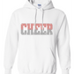 Cheer Ombre Hoodie Youth (Custom Name)