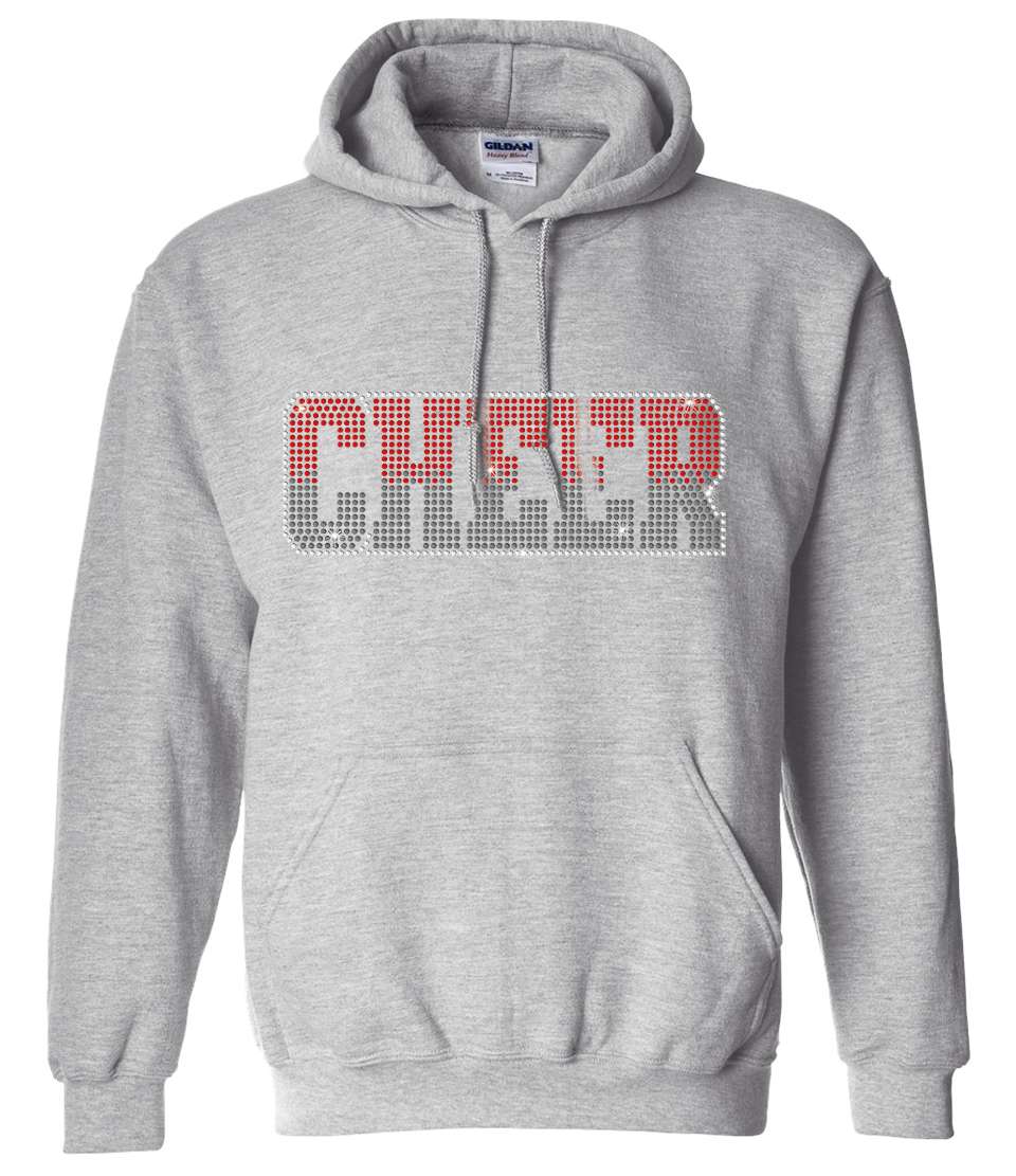 Cheer Ombre Hoodie Youth (Custom Name)