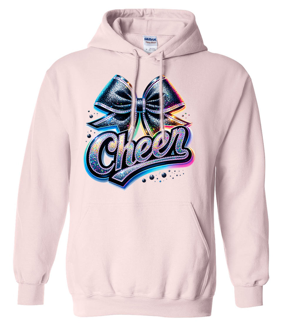 Cheer Bow Rainbow Hoodie Youth