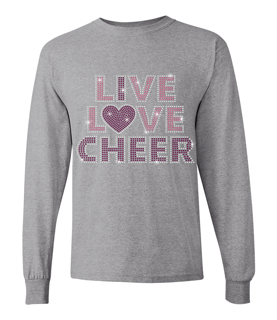 I Love Cheer Long Sleeve