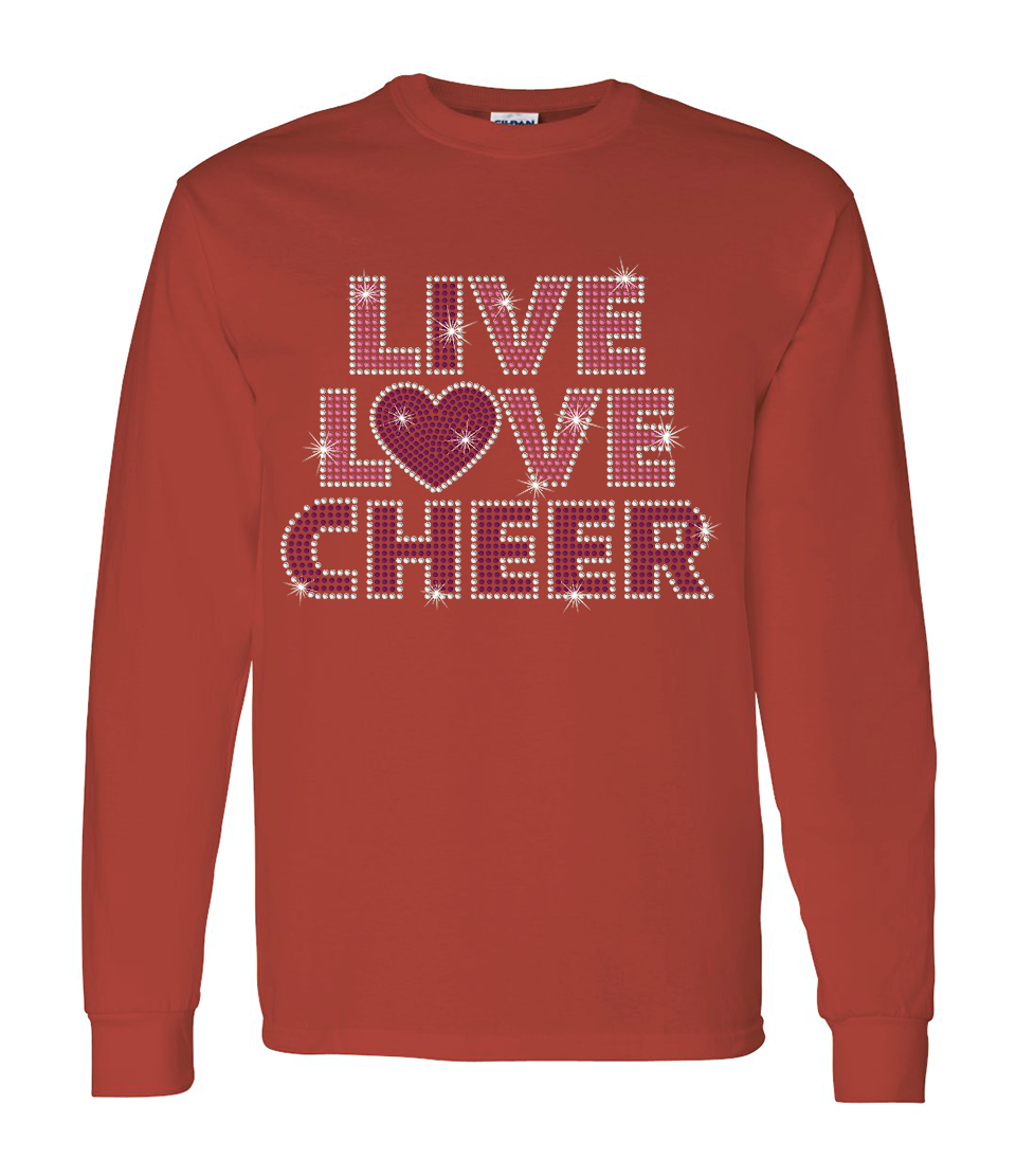 I Love Cheer Long Sleeve