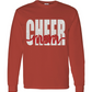 Cheer MOM With Childs Name Long Sleeve