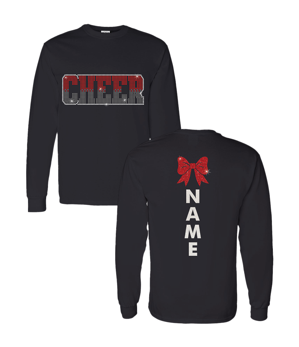 Cheer Ombre Long Sleeve Youth (Custom Name)