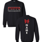 Cheer Ombre Sweatshirt Youth (Custom Name)