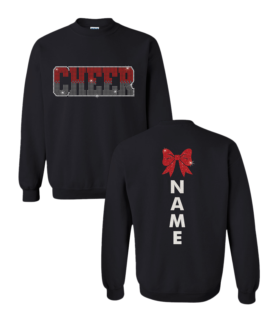 Cheer Ombre Sweatshirt Youth (Custom Name)