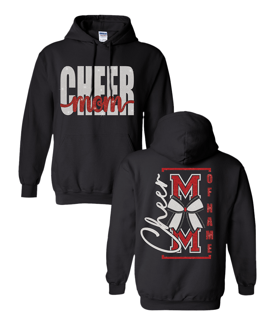Cheer MOM With Childs Name Hoodie