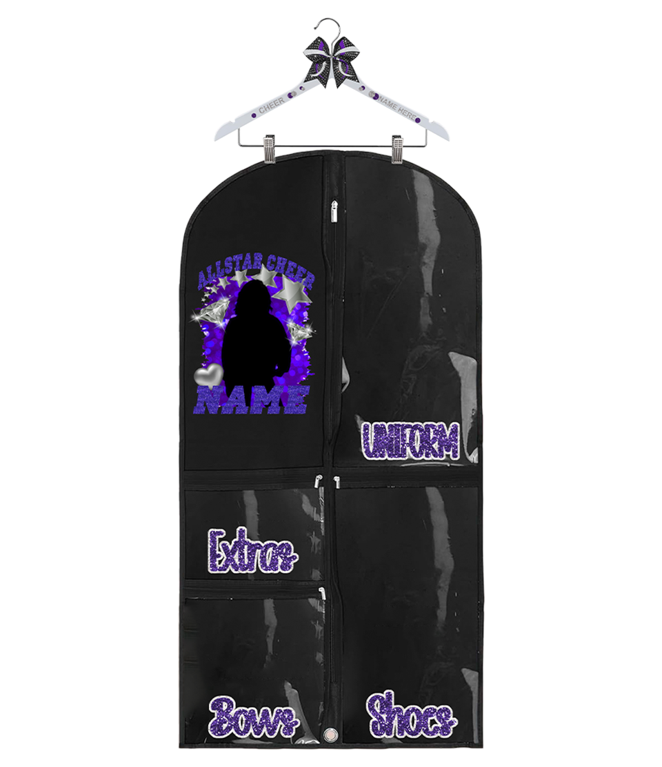 All-Star Cheer Garment Bag Set (Custom Name)